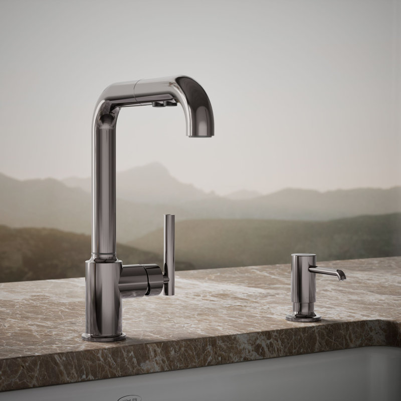 Purist Soap/Lotion Dispenser, Titanium