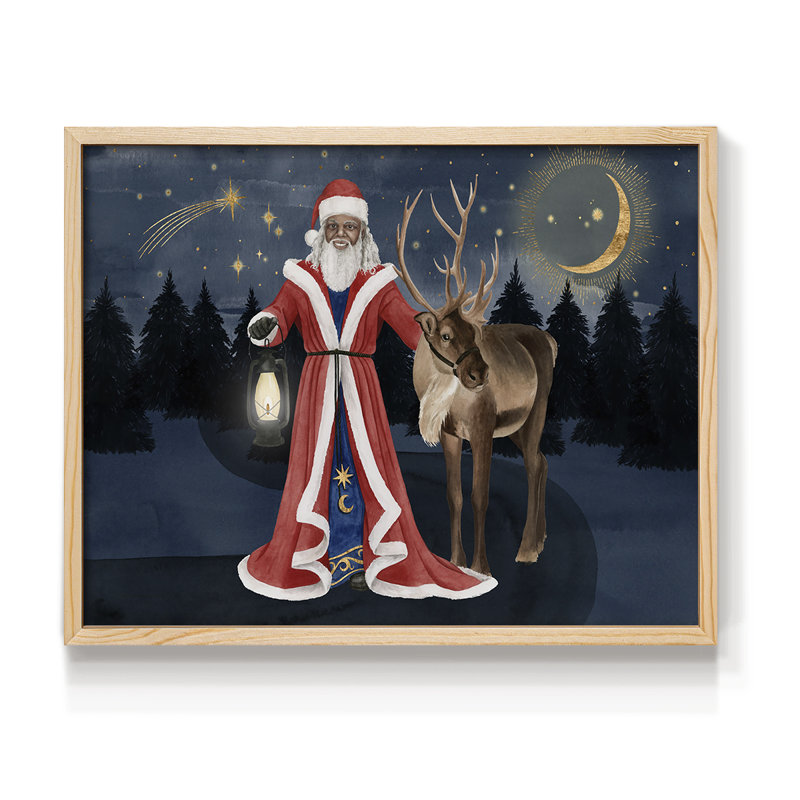 Celestial Christmas Collection A - Reproduction encadrée - Restickable, H 8 po x l 10 po, Naturel