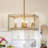 4-Light Dimmable Glass Chandelier-1241798026