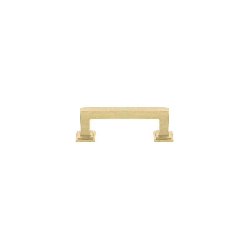 Grandeur Geneva 3" Brass Handle Pull, Satin Brass