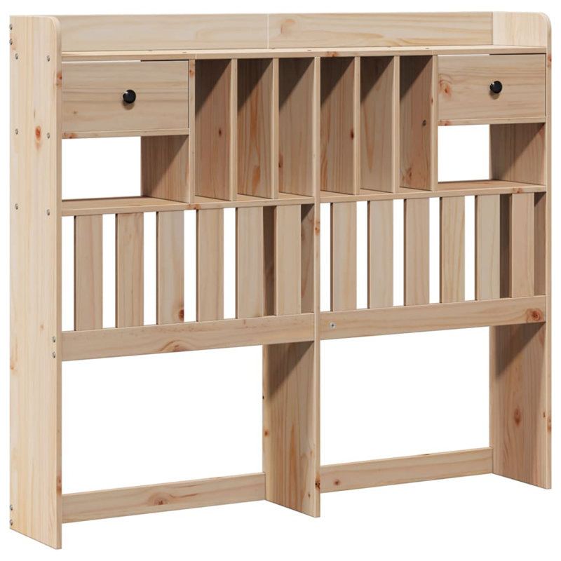 Tichenor Solid Wood Bed, 140 x 190cm, White