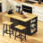 Kitchen Island With 2 Bar Stools-187593366