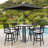 Gault Patio 5-Piece Counter Height Dining Set with Swivel Stools & Sunbrella Cushions