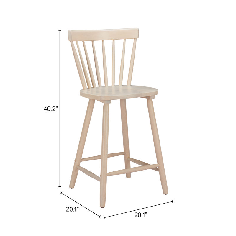 Tabouret de comptoir Tyce (ensemble de 2) naturel, Beige, Tabouret de comptoir (siège d'une hauteur de 26 p