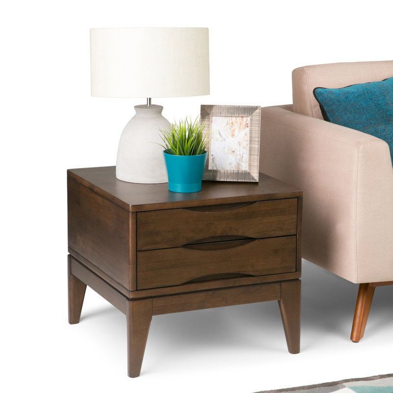 Modern - End Table - Walnut Brown