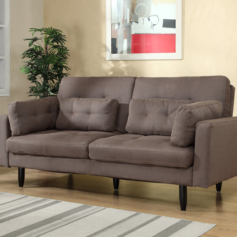 Upholstered 83.9'' Sofa, Gravel