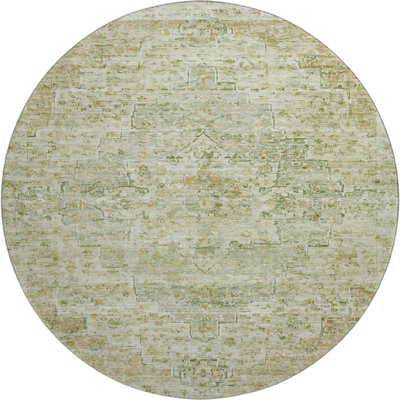 Premium Machine Washable Ashington AMF1832 Global Rug