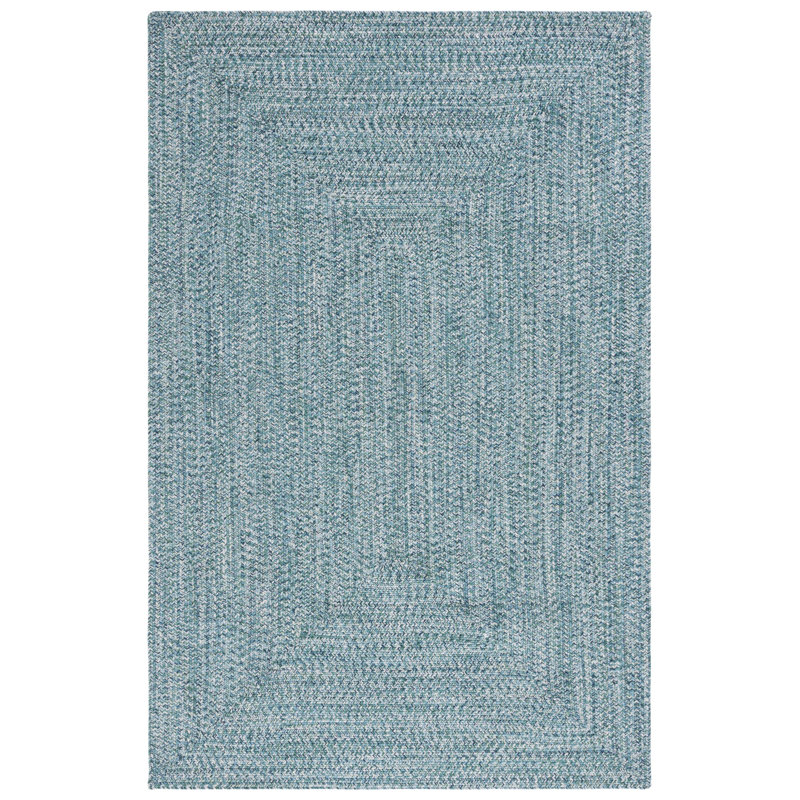 Trombley Braided 201 Area Rug In Teal / Green, Rectangle 5' x 8'