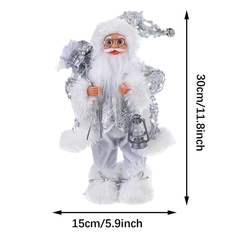 Lanterne de Noël de Noël, H 11,8 po x l 7,5 po x P 4 po