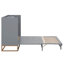 Lit escamotable avec pieds en fer, design moderne-698170736
