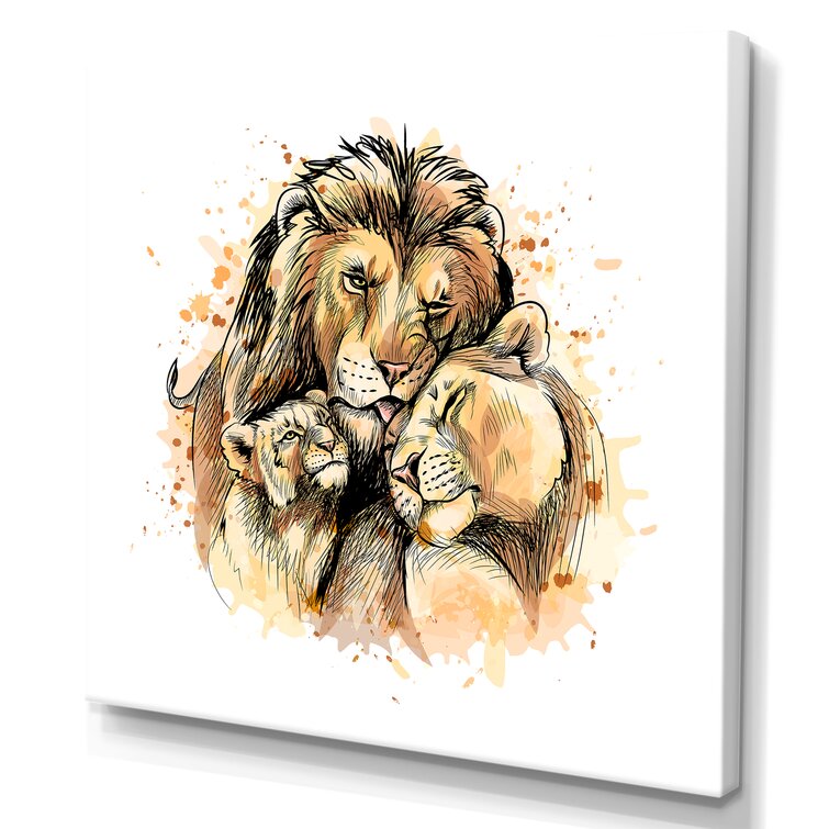 https://assets.wfcdn.com/im/66023170/resize-h755-w755%5Ecompr-r85/1866/186699253/Familyof+Lion+And+Cubs+On+Canvas+Painting.jpg