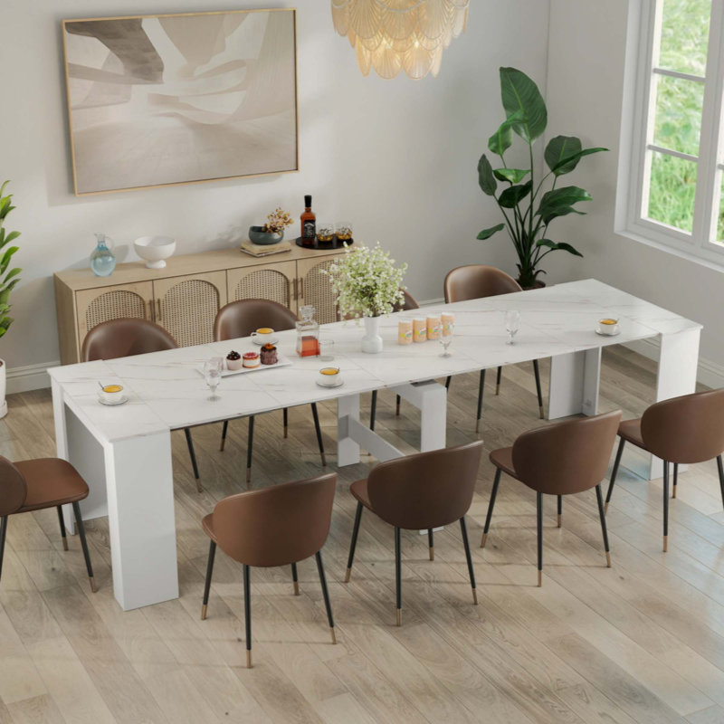 Multifunctional extendable console table