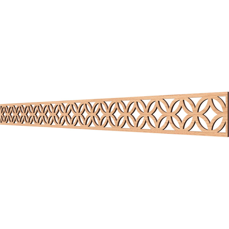 Moulure Crosby, Noyer blanc, H 4 po x l 46,375 po x P 0,25 po
