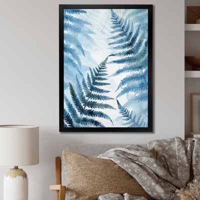 Fougère bleue III sur toile