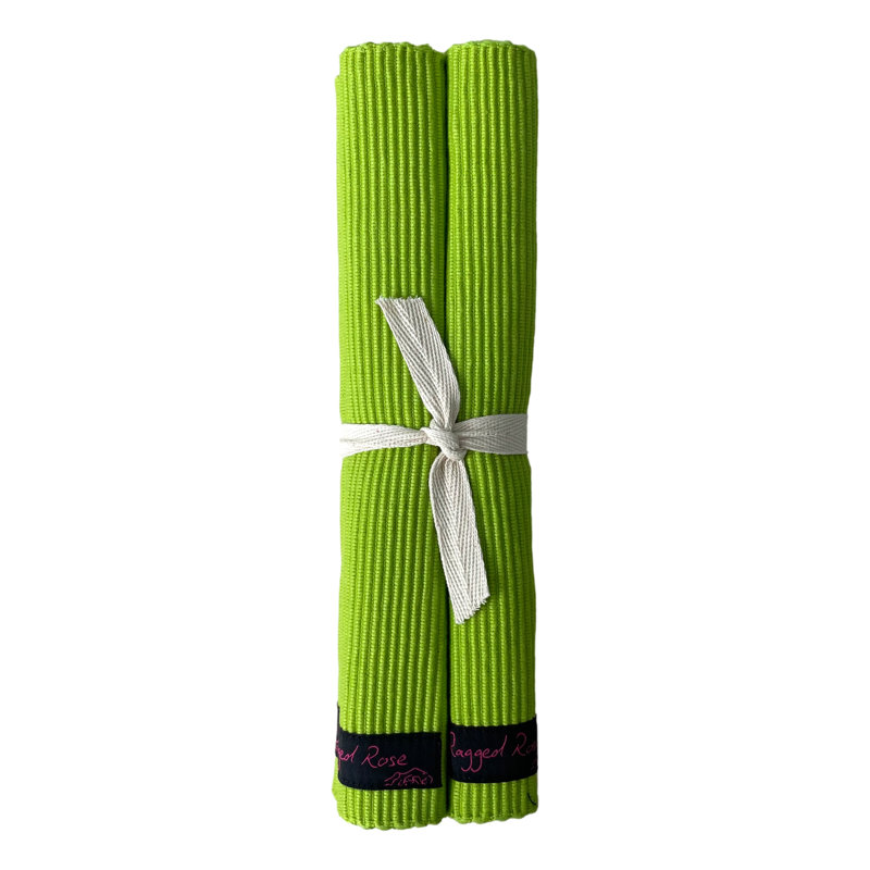Ribby Cotton Placemat, Green