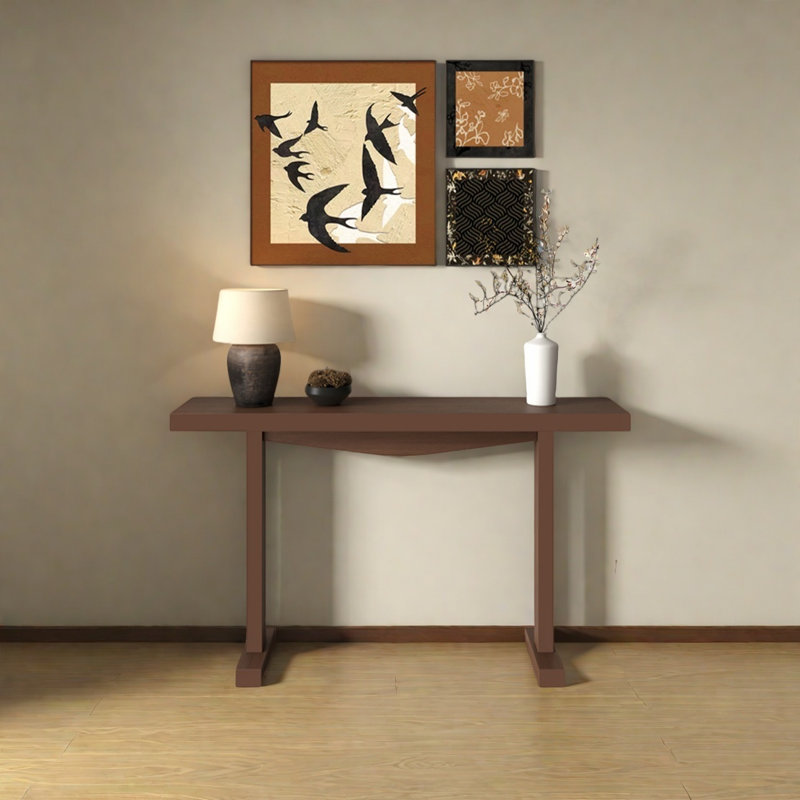 Console Modern Minimalist, H 29,53 po x l 39,37 po x P 11,81 po, Brun
