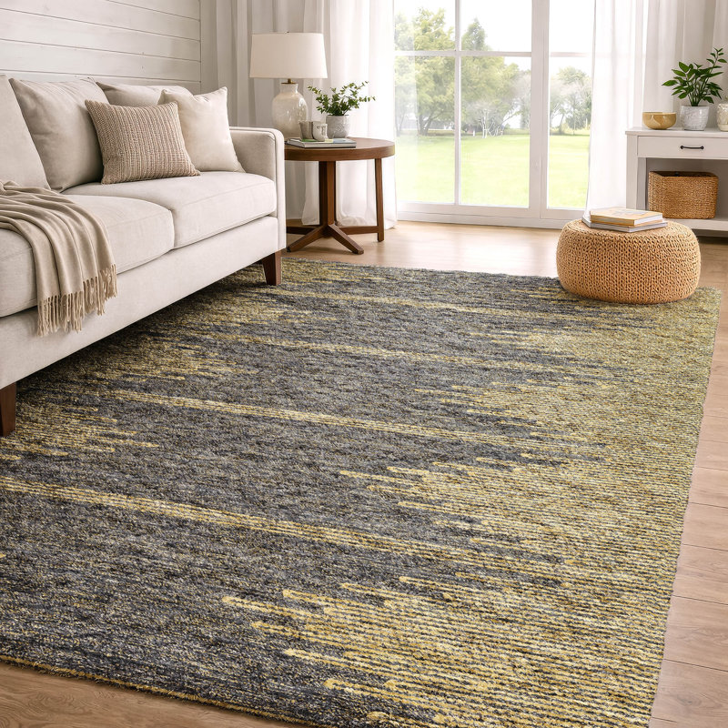Tapis à poil long de qualité supérieure lavable à la machine ADS647, Graphite, 5' x 7'6"