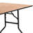 Wofford 30"x 60" Rectangular Wood Folding Banquet Table with Clear Coated Finished Top