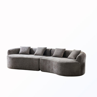 4 Seater Boneless Sofa with 4 Pillows