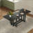 Rustic Extendable Dining Table, Trestle Kitchen Table With Two 12'' Removable Leaf-1973639457
