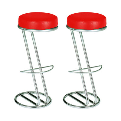 Siegfried Upholstered Counter Stool with Metal Frame