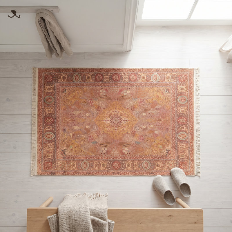Tapis traditionnel Mute Safran