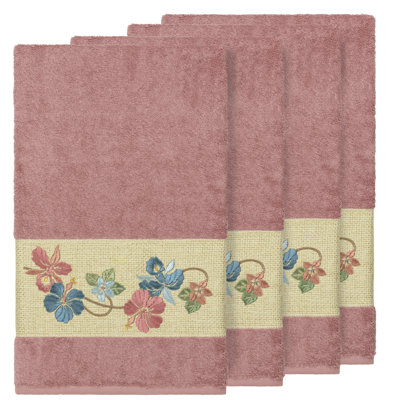 Ensemble de serviettes de bain en coton turc 4 pièces Caroline