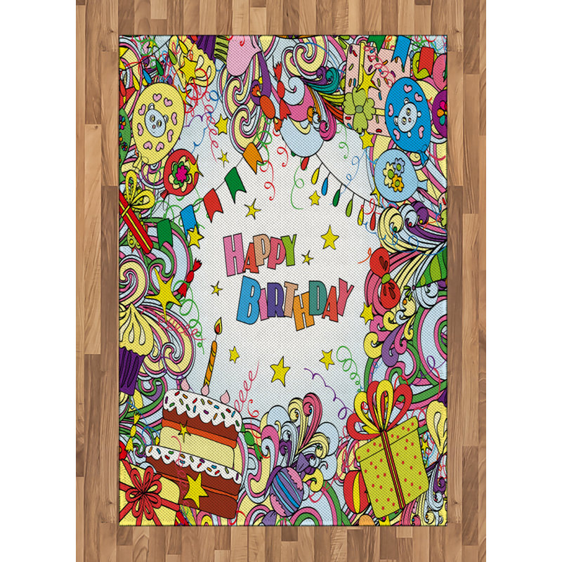 Tapis décoratif coloré en fibres de polyester à haute densité, Rectangle— 4 pi x 5 pi 8 po