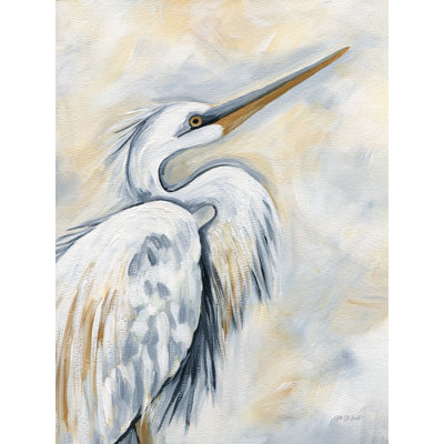 Imprimé aigrette blanc