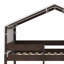 Lit superposé en bois robuste avec tente-129172408