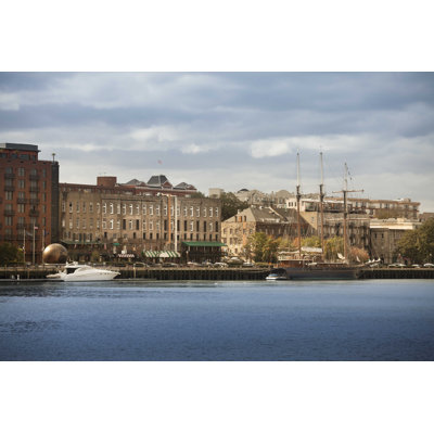 Waterfront Skyline of Savannah Georgia par Pgiam - Photographie sur toile tendue