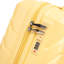 14"/20" 2 pcs/set in ABS Spinner Wheel Luggage, with Combination Lock,14" Cosmetic Case (Yellow)