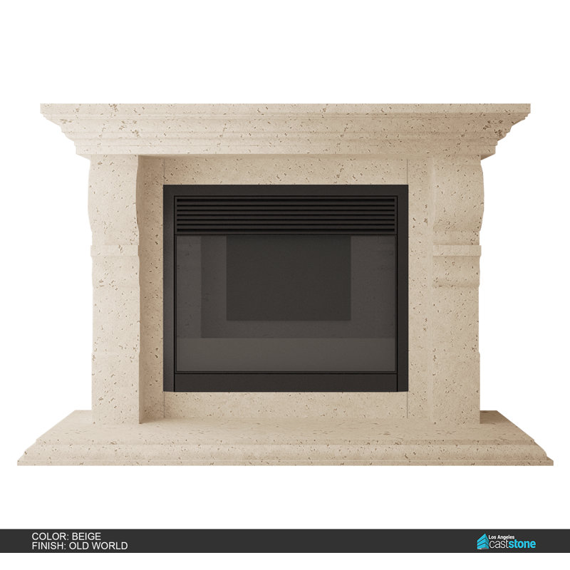 Vana Fireplace Surround, Old World-Beige