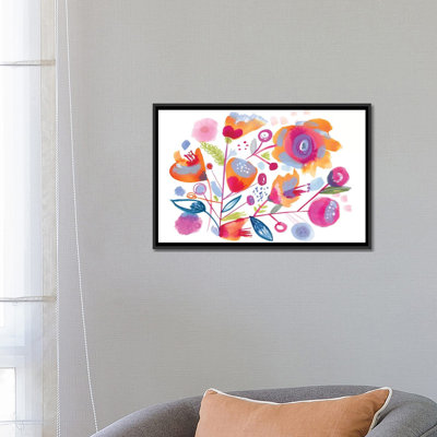«Sweet Peach» par Sara Franklin, reproduction d'art sur toile tendue