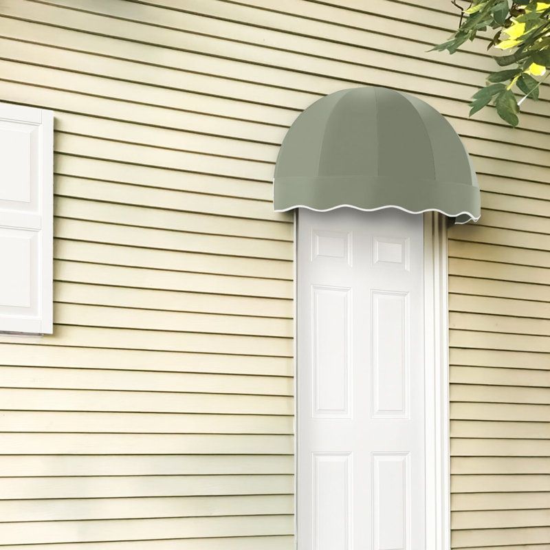 Awntech Bostonian Acrylic Fabric Fixed Awning, Sage, 26.25" H x 40.5" W x 20.25" D