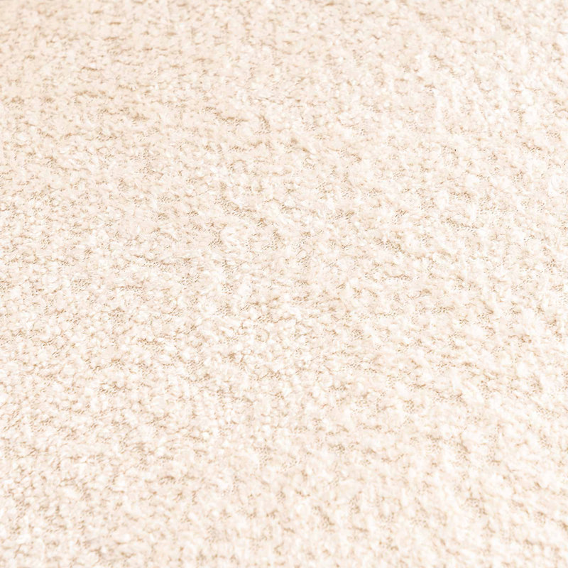 Fauteuil demi-tonneau pivotant Nen Boucle, Beige clair