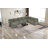 Dona Corduroy Upholstered Modular Sectional With Ottoman, Pillowtop Arm-105785939