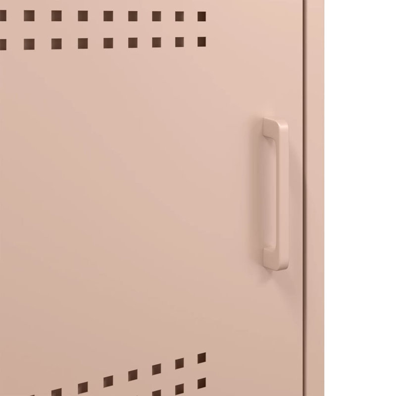 Bedside Cabinets 2 pcs 36x39x68 cm Steel, Pink