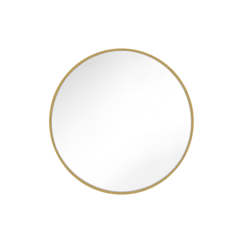 Kit Round Mirror from Generation Lighting , Burnished Brass