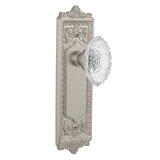 Egg & Dart Plate with Crystal Victorian Knob