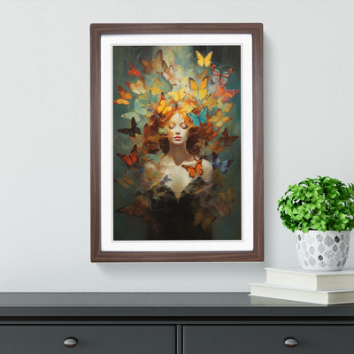 Butterfly Futurism Art - Framed Print