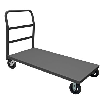 Chariot à plateforme en caoutchouc à capacité de poids de 2000 lb.