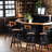 Borotice Swivel Pine Solid Wood Adjustable Height Counter Stool with Iron Frame-371390146-364351695