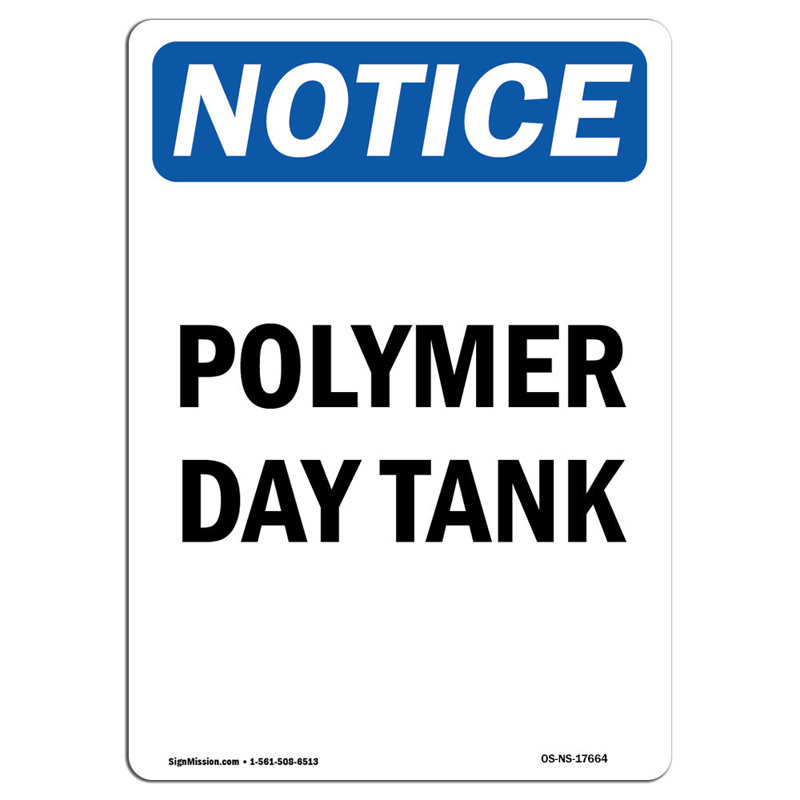 Enseigne de réservoir en polymère