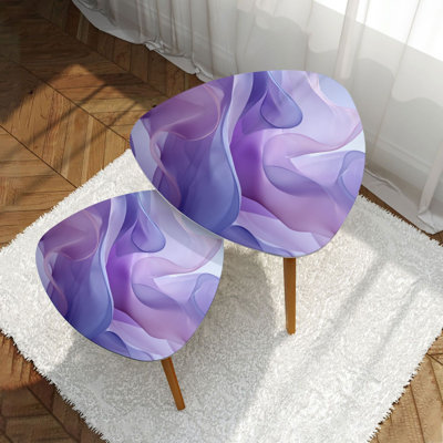 Ensemble de 2 tables basses gigognes Triangle