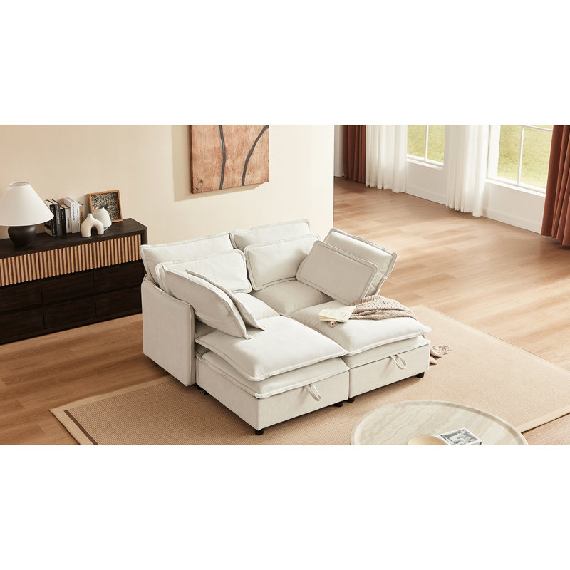 Combinable librement avec rangement pratique - beige pour appartements et coussins, Beige