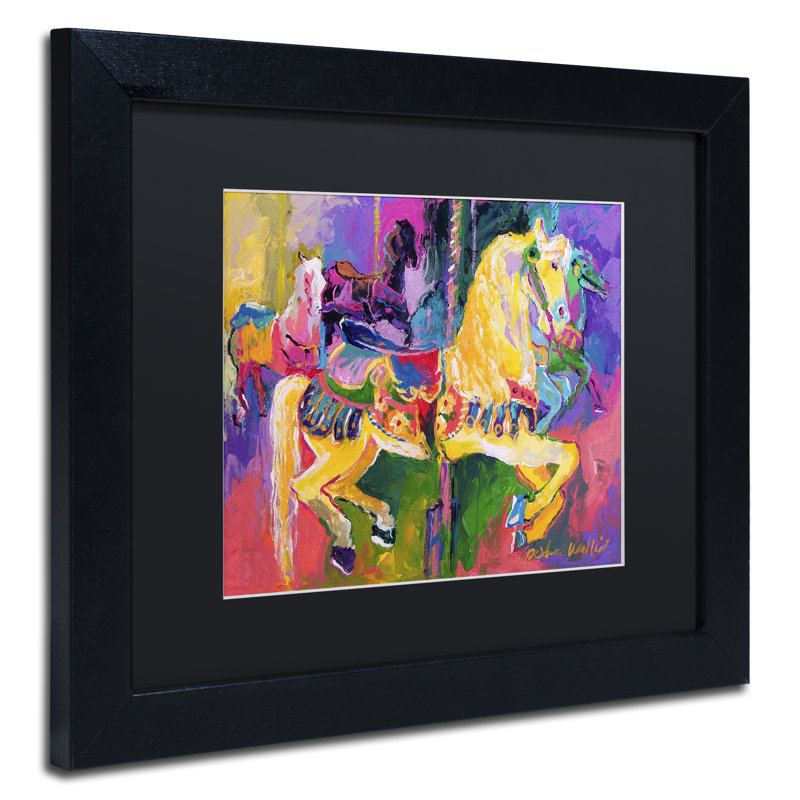 « artcar 2 », reproduction sur toile, H 11 po x l 14 po x P 0,5 po, Noir, Cadre noir