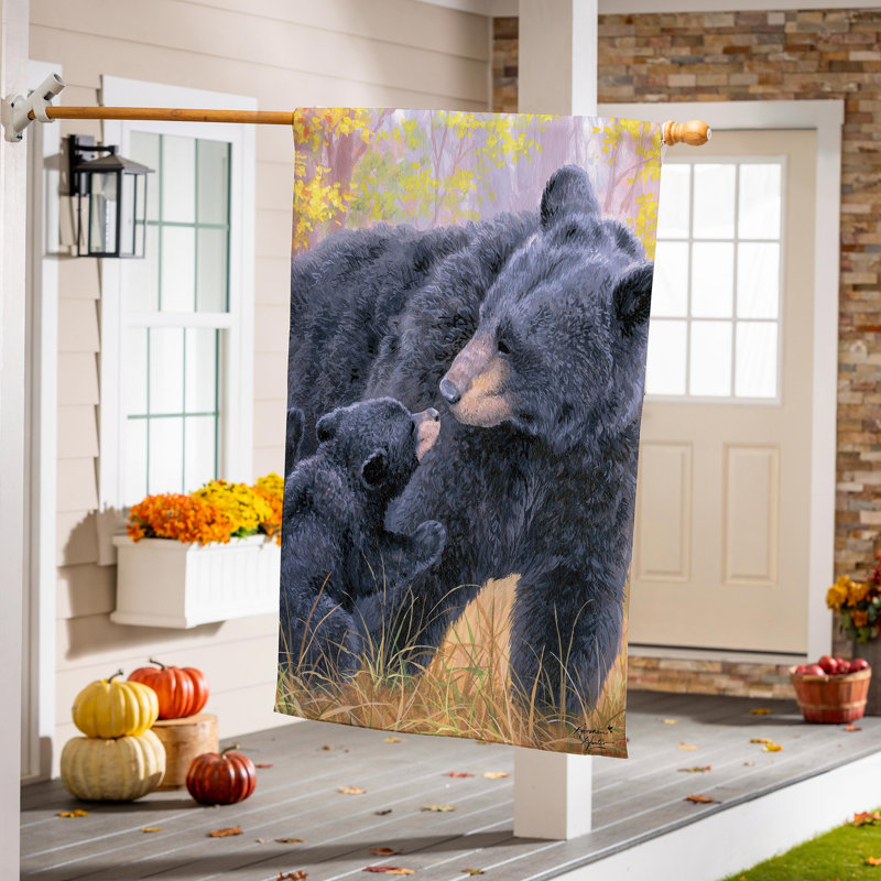 Drapeau de maison Bear Kisses
