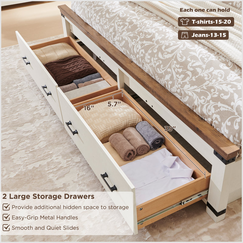 Dazjah Storage Platform Bed, Queen