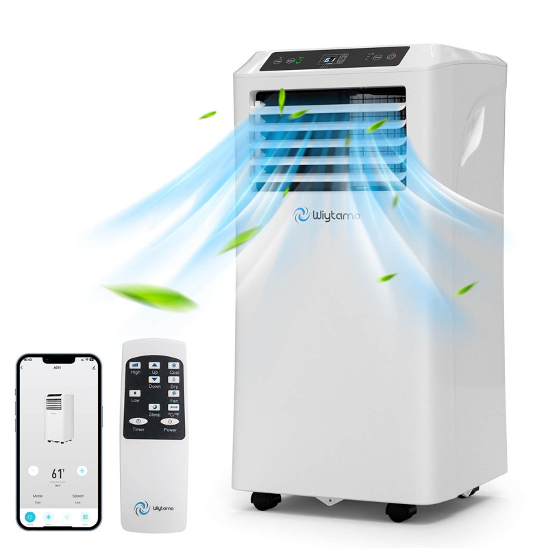 Wiytamo climatiseur portatif Wi-Fi 10000 BTU pour 450 pieds carrés Pi. avec télécommande incluse